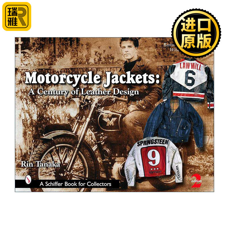 英文原版 Motorcycle Jackets 摩托车夹克 一个世纪的皮革设计 演变历史 服装服饰艺术图册 精装收藏指南 英文版 进口英语原版书籍