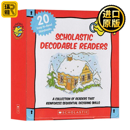 Scholastic Decodable Readers Box Set Level D-Color 学乐自然拼读解码读物20本彩色绘本盒装D级