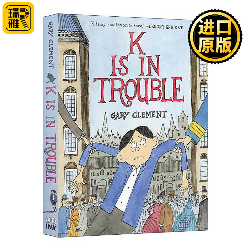 英文原版 K Is in Trouble K有麻烦了 图像小说 加拿大总督插画奖得主Gary Clement 英文版 进口英语原版书籍