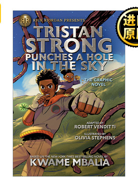 英文原版 Tristan Strong Punches a Hole in the Sky 特里斯坦1 图像小说 Rick Riordan Presents波西杰克逊书系 奇幻小说 英文版