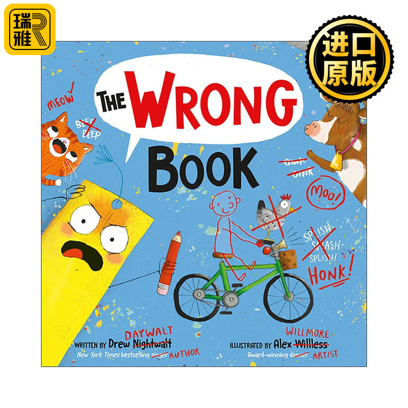 英文原版 The Wrong Book 错误的书 儿童精装绘本 小蜡笔大罢工系列作者德鲁·戴沃特 英文版 进口英语原版书籍