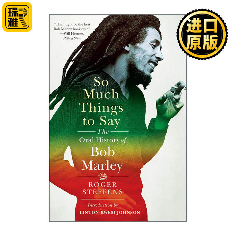 英文原版 So Much Things to Say 雷鬼之王 鲍勃·马利传 罗杰·史蒂芬斯 英文版 进口英语原版书籍