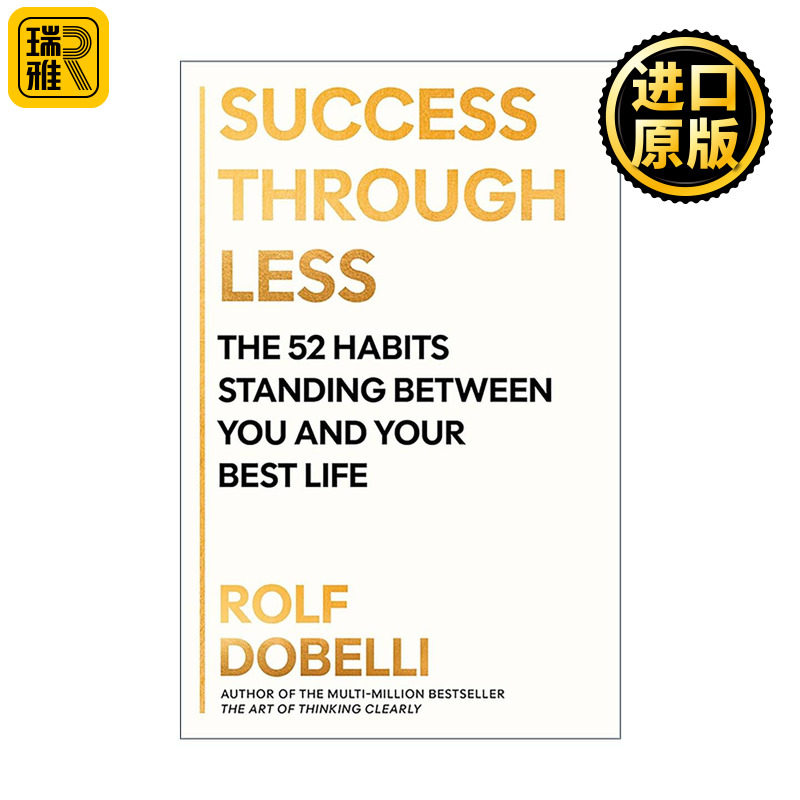 英文原版 Success Through Less 少即是多 通往生活的52个习惯 自我成长 效率管理 决策思维 英文版 进口英语原版书籍