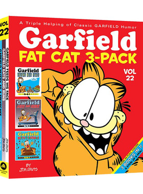 加菲猫漫画三合一合订本22 英文原版 Garfield Fat Cat 3-Pack #22 英文版 Jim Davis 进口英语原版书籍