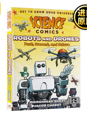 正版 Science Comics Robots and Drones 科学漫画系列 机器人