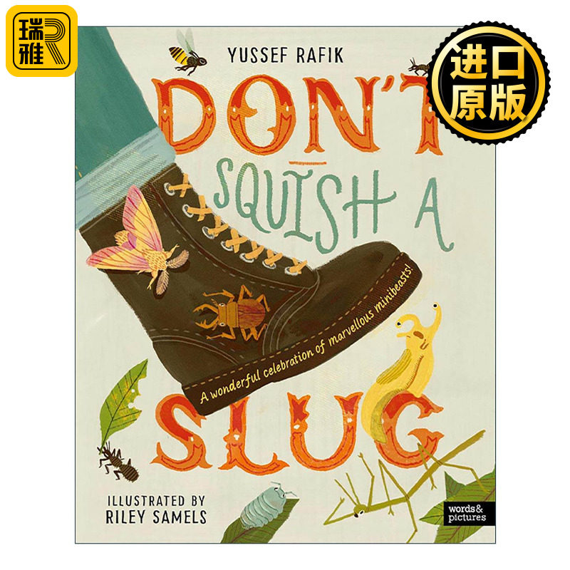 英文原版 Don't Squish a Slug 不要压扁鼻涕虫 奇妙小动物的精彩庆典 儿童全彩插图科普百科读物精装 英文版 进口英语原版书籍