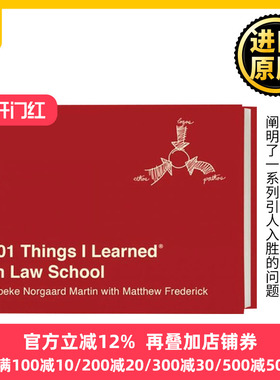 我在法学院学到的101件事 英文原版 101 Things Learned in Law School 精装 英文版 进口英语原版书籍