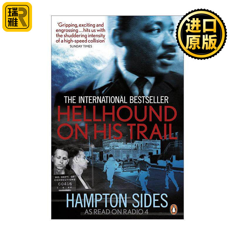 英文原版 Hellhound on his Trail 头号追凶 马丁·路德·金遇刺案调查 犯罪纪实 英文版 进口英语原版书籍 书籍/杂志/报纸 人文社科类原版书 原图主图
