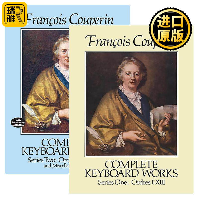 英文原版 Francois Couperin Complete Keyboard Works 弗朗索瓦&middot;库普兰完整键盘乐器音乐作品集系列2册 乐谱 英文版 进口书籍