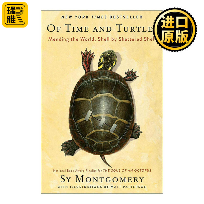 英文原版 Of Time and Turtles 与龟同在 用破碎的壳一块块修补世界 受伤海龟的暖心疗愈记 美国知名博物学家Sy Montgomery 英文版