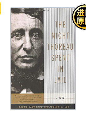 正版 The Night Thoreau Spent in Jail: A Play 英文原版 进口英语书籍