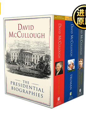 David McCullough: The Presidential Biographies 大卫麦卡洛美国总统传记3本装 杜鲁门+约翰亚当斯 普利策奖  罗斯福传记