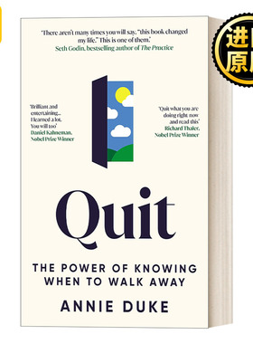 英文原版 Quit 放弃 安妮·杜克 世界顶级扑克牌手教你学会放弃 英文版 Annie Duke 进口英语原版书籍