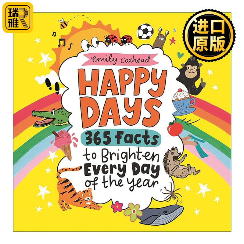 英文原版 Happy Days 365 Facts to Brighten Every Day of the Year 快乐的日子 365个令人愉快的事实 儿童科普百科读物精装