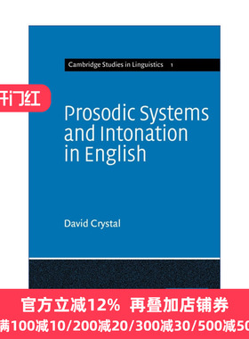 英文原版 Prosodic Systems and Intonation in English