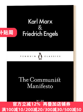 共产党宣言 英文原版 The Communist Manifesto 小黑书系列 英文版 Karl Marx 进口英语原版书籍