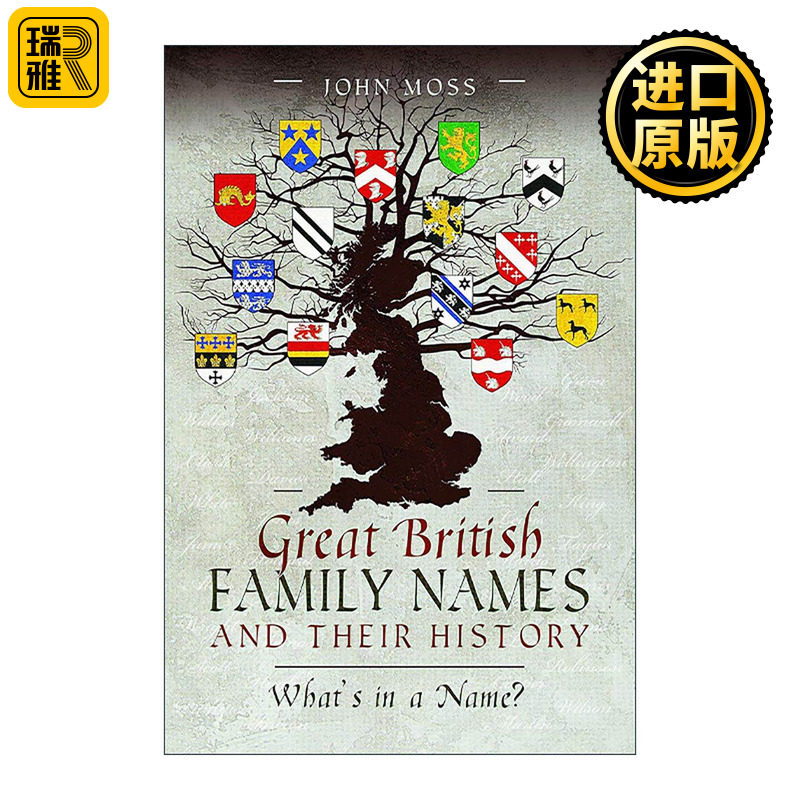 英文原版 Great British Family Names and Their History 英国经典姓氏及其历史 名字背后的故事 英文版 进口英语原版书籍