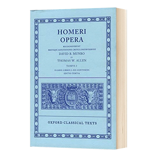荷马史诗 卷一 伊利亚德 I-XII册 英文原版 Homer Vol. I. Iliad D B Monro 牛津经典文本系列 英文版 D. B. Monro 进口英语原版书