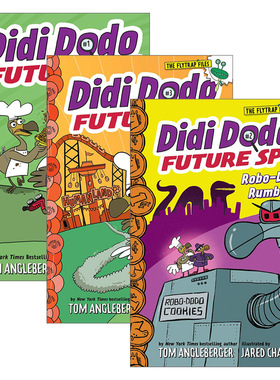 渡渡鸟大侦探1-3册 英文原版 Didi Dodo Future Spy 儿童益智科普读物 英文版 Tom Angleberger 进口英语原版书籍