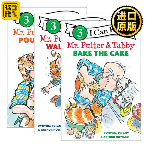 英文原版 Mr. Putter and Tabby 普特先生和虎斑猫系列3册 I Can Read Level 3分级阅读 英文版 进口英语原版书籍