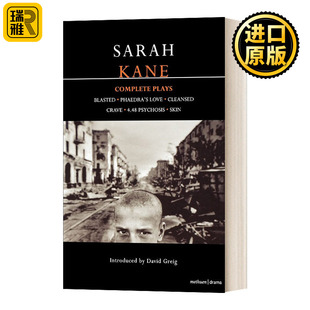 Complete 萨拉凯恩戏剧集 Sarah 英文版 摧毁 英文原版 渴求 爱 Plays 菲德拉 清洗 4：48精神崩溃 进口英语书籍 Kane