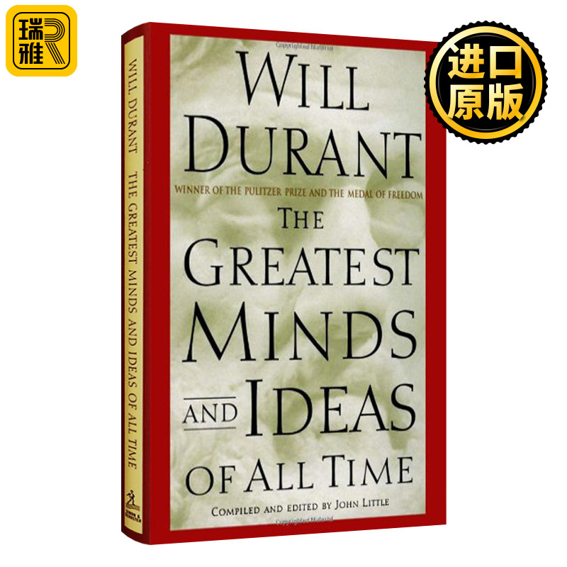 英文原版 The Greatest Minds and Ideas of All Time 历史上最伟大的思想 精装 威尔杜兰特 Will Durant 哲学的故事作者 英语书籍
