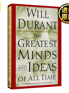 英文原版 The Greatest Minds and Ideas of All Time 历史上最伟大的思想 精装 威尔杜兰特 Will Durant 哲学的故事作者 英语书籍