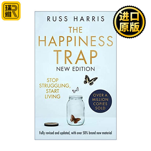 英文原版 The Happiness Trap 幸福的陷阱 第二版 路斯·哈里斯 Russ Harris 英文版 进口英语原版书籍