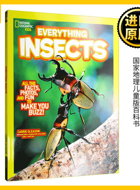 国家地理儿童版百科书 昆虫 英文原版 National Geographic Kids Everything Insects 全英文版 Carrie Gleason 进口英语书籍