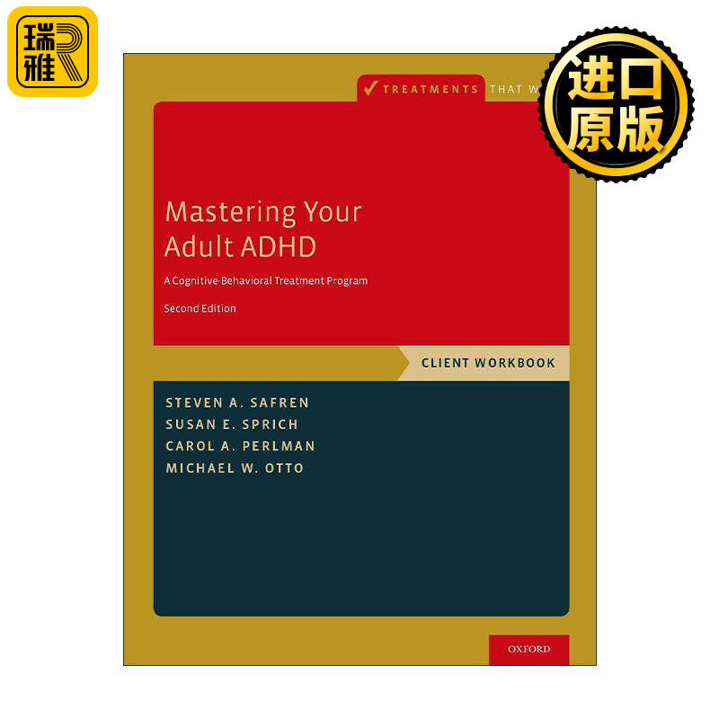 英文原版 Mastering Your Adult ADHD 成人ADHD自助手册 Steven A. Safren 英文版 进口英语原版书籍