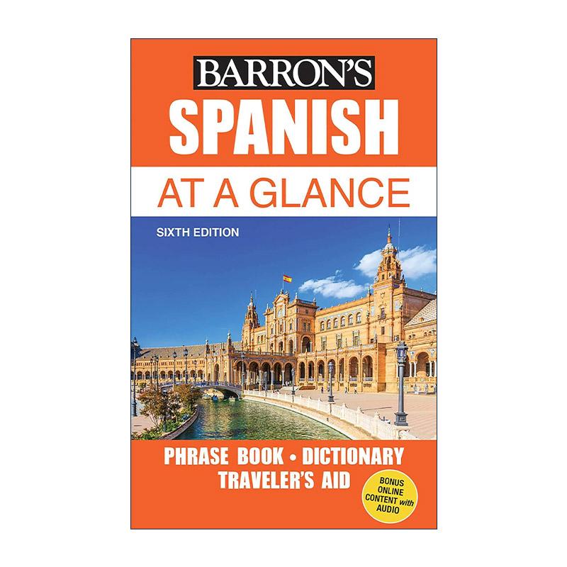 原版 Spanish At a Glance 西班牙语一览 短语词典 第6版 进口原版书籍