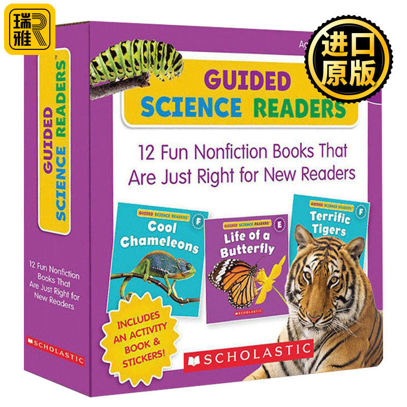 学乐指导性科学读本E-F级12册套装英文原版书儿童英语启蒙 Guided Science Readers Level E-F 全英文版进口原版英语书籍