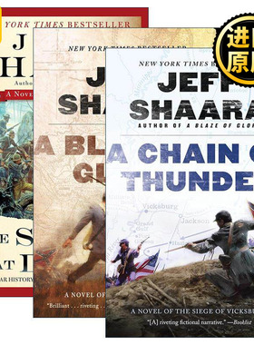 英文原版 Civil War 1861-1865  Western Theater 美国内战西部剧院系列1-3册 Jeff Shaara 英文版 进口英语原版书籍