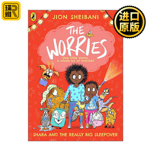 Shara 英文原版 进口英语原版 儿童情绪启蒙故事书 the The 忧虑小精灵 Big and Really Sleepover 莎拉去祖父家过夜 书籍 Worries