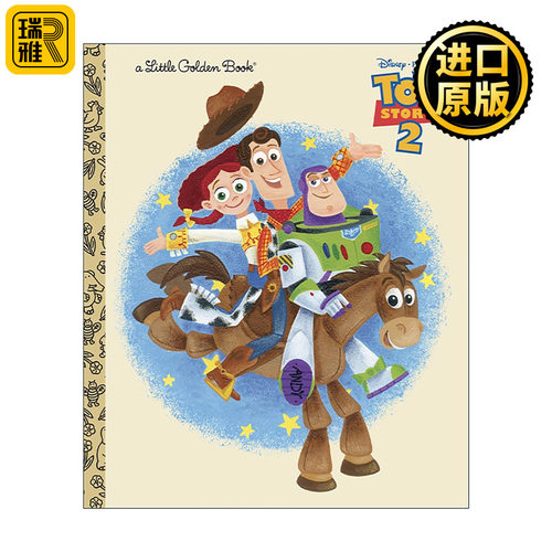 英文原版 Toy Story 2 Little Golden Book 玩具总动员2 迪士尼 皮克斯 兰登书屋精装小金书 同名电影改编 英文版进口英语原版书籍