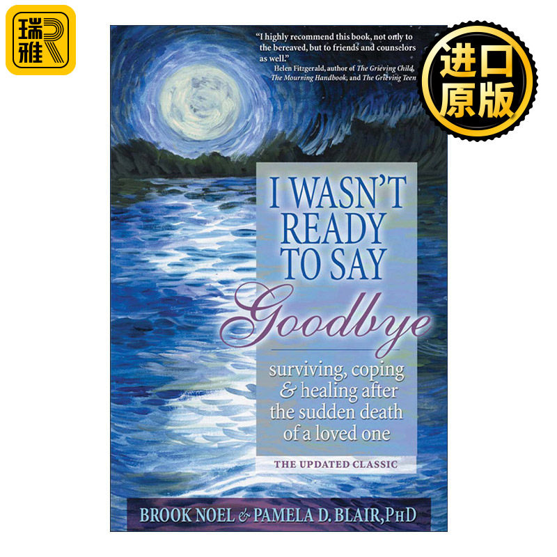 英文原版 I Wasn't Ready to Say Goodbye 我还没准备好说再见 爱人突然去世后的生存 应对和康复 更新版 Brook Noel 英文版