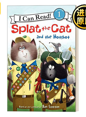 Splat the Cat and the Hotshot 啪嗒猫学射击 I Can Read Level 1分级阅读
