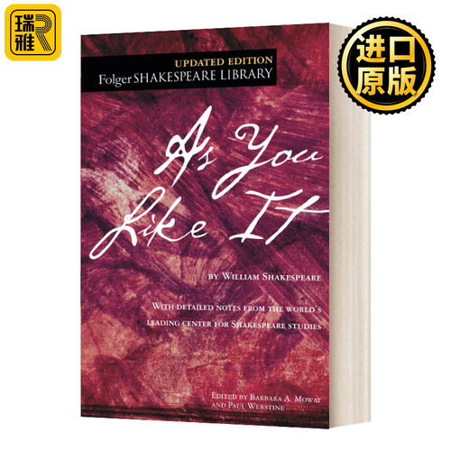 皆大欢喜 福尔杰莎士比亚图书馆系列 As You Like It Folger Library Shakespeare