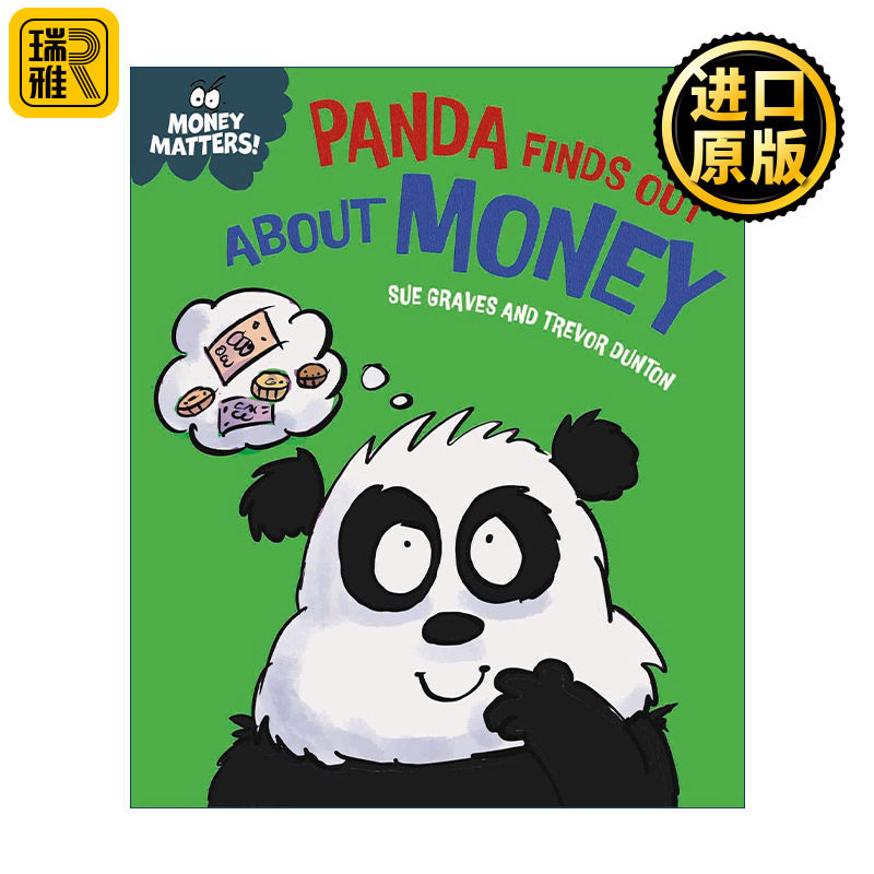 英文原版 Money Matters Panda Finds Out About Money 钱的问题 熊猫知道关于钱的知识 儿童财商教育科普精装绘本 英文版