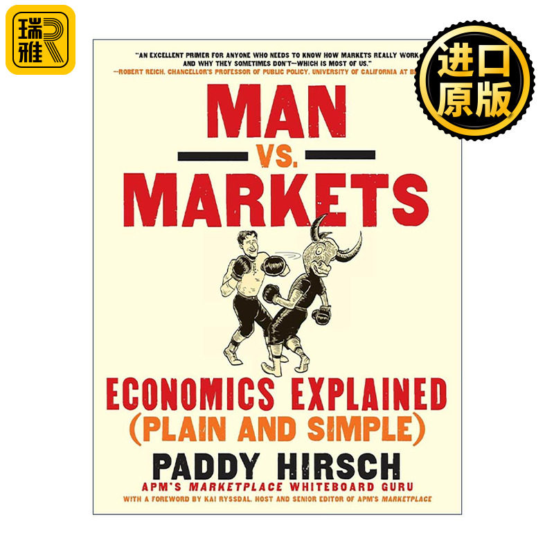 英文原版 Man vs. Markets 一拳击倒经济学 华尔街记者写给每个人的经济学常识 英文版 进口英语原版书籍