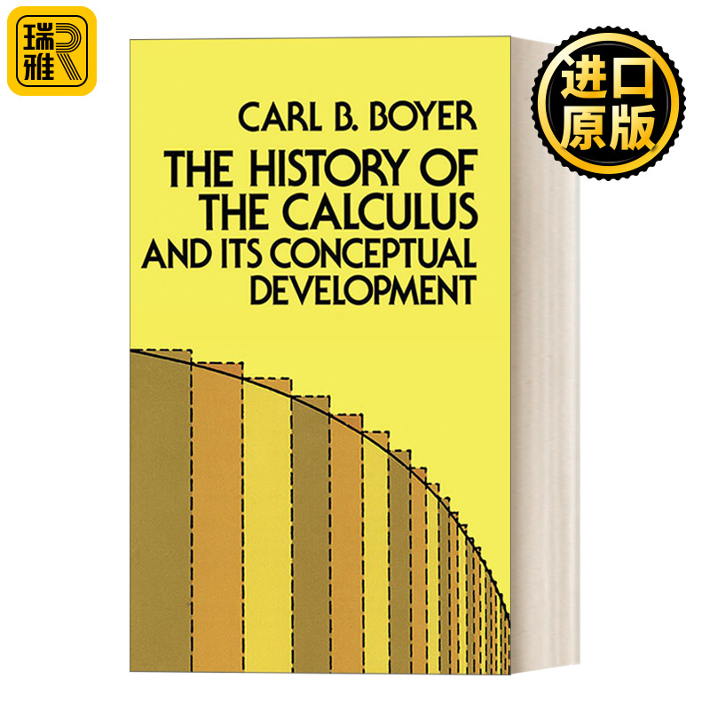 英文原版 The History of the Calculus and Its Conceptual Development 微积分概念发展史 Dover数学丛书 英文版 进口英语书籍