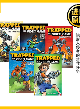 被困电子游戏系列1-5册 Trapped in a Video Game Dustin Brady