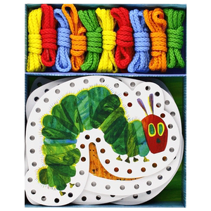 正版 World of Eric Carle VHC Lacing Cards 好饿的毛毛虫 编织卡片儿童绘本