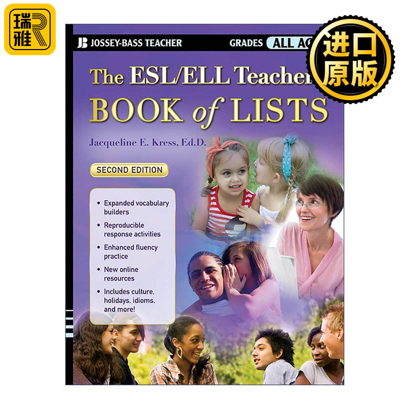 英文原版 The ESL/ELL Teacher's Book of Lists 英语非母语学生教师清单书 第2版 英文版 进口英语原版书籍