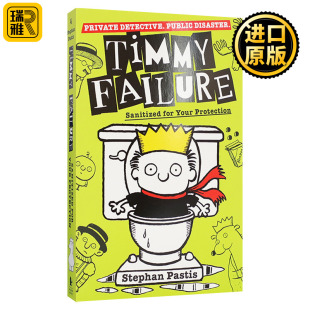 英文版 英文原版 儿童侦探章节小说读物图书 消毒保护 进口英语书籍 囧侦探提米4