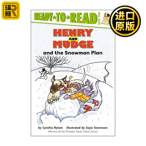英文原版 Henry and Mudge and the Snowman Plan 亨利和玛吉 准备读分级读物 Ready to Read Level 2 英文版 进口英语原版书籍