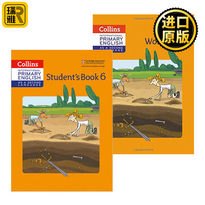 英国国际学校小学六年级英语教材练习册2册 Collins Primary English Student's Book Workbook Stage 6 英文原版 进口英语书籍