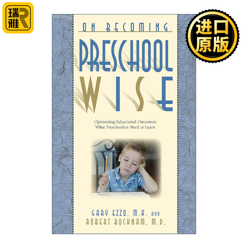 英文原版 On Becoming Preschool Wise 走向懂学龄前儿童之路 学龄前儿童教育发展实用方法 知名育儿专家Gary Ezzo 英文版