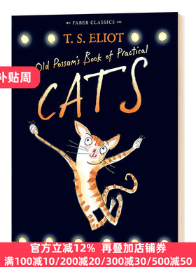 老负鼠的猫经 Old Possum's Book of Practical Cats 英文原版 T. S. Eliot 全英文版进口原版英语书籍