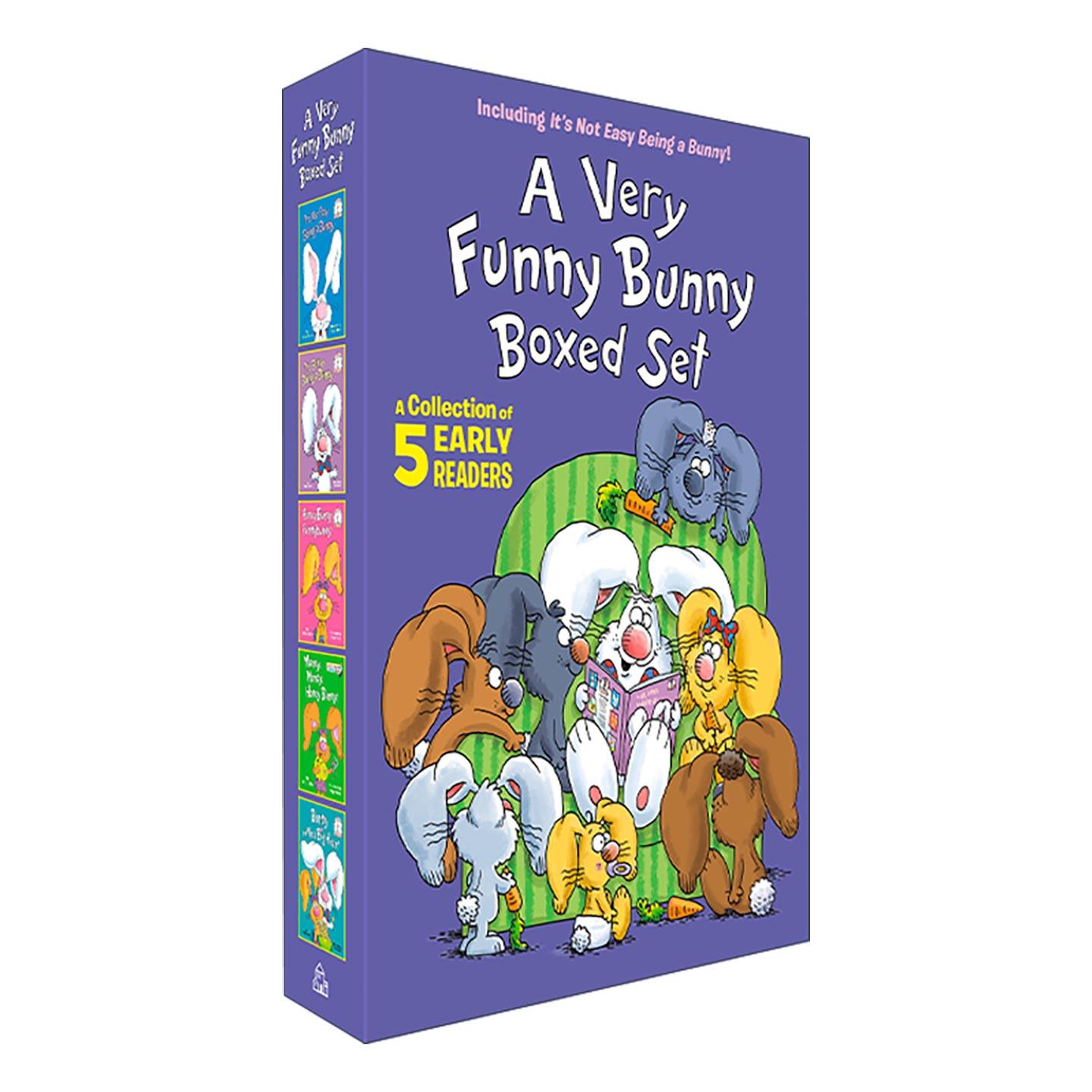 英文原版 A Very Funny Bunny 5-Book Boxed Set 长耳兔系列5册精装盒装套装 儿童经典绘本 成为兔子不容易 守财的兔子 英文版